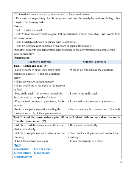 Giáo án Tiếng Anh 9 Global success (năng lực số)