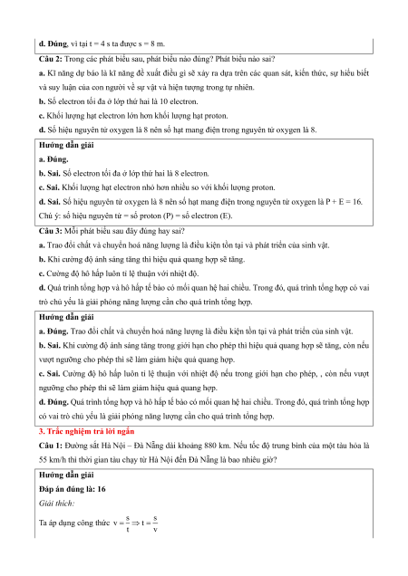 Bộ 17 đề thi giữa kì 1 KHTN 7 Kết nối tri thức Cấu trúc mới
