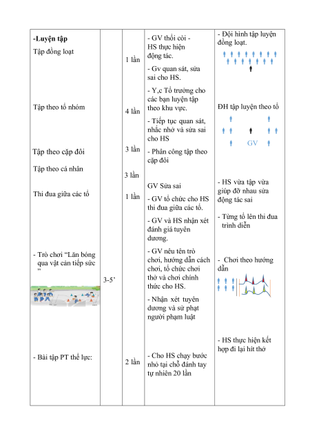 Giáo án GDTC lớp 3 (sách mới) | Giáo án Giáo dục thể chất lớp 3