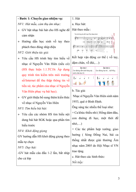 Giáo án Âm nhạc lớp 6 Kết nối tri thức (năng lực số)