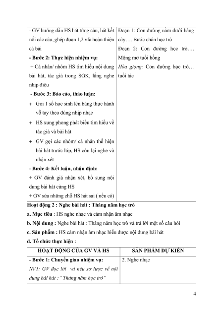 Giáo án Âm nhạc lớp 6 Kết nối tri thức (năng lực số)