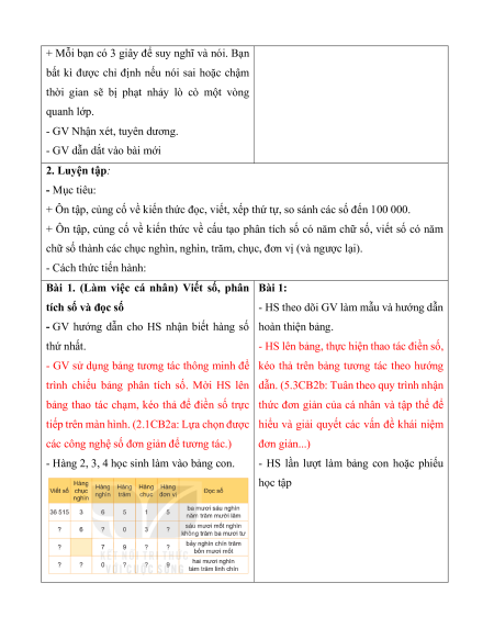 Giáo án Toán lớp 4 Kết nối tri thức (năng lực số)