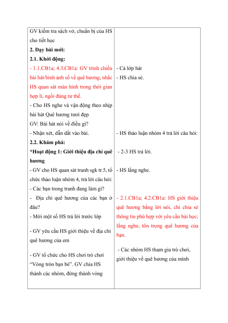 Giáo án Đạo đức lớp 2 (sách mới) | Giáo án Đạo đức lớp 2