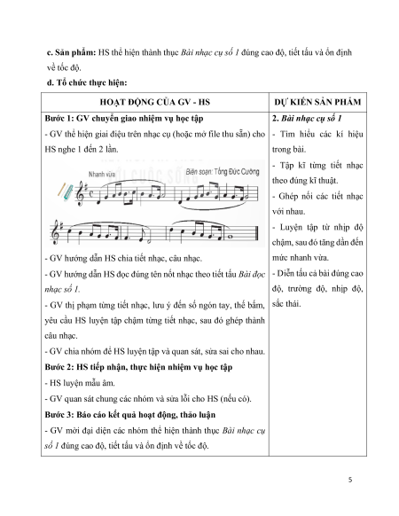 Giáo án Âm nhạc 12 Kết nối tri thức (năng lực số)