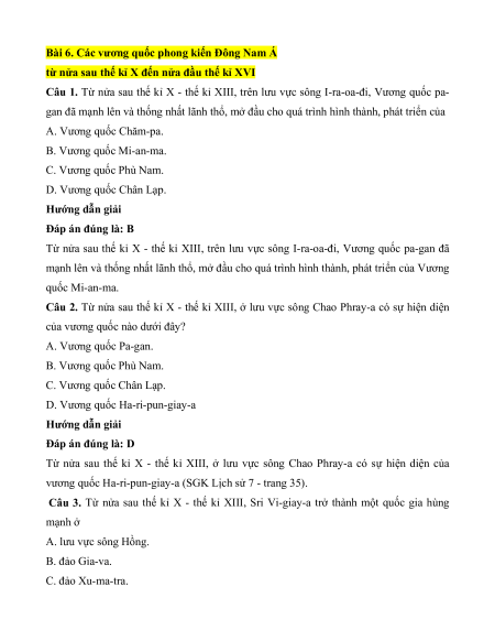 Trắc nghiệm Lịch Sử 7 có đúng sai (sách mới)