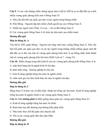 Trắc nghiệm Lịch Sử 7 có đúng sai (sách mới)