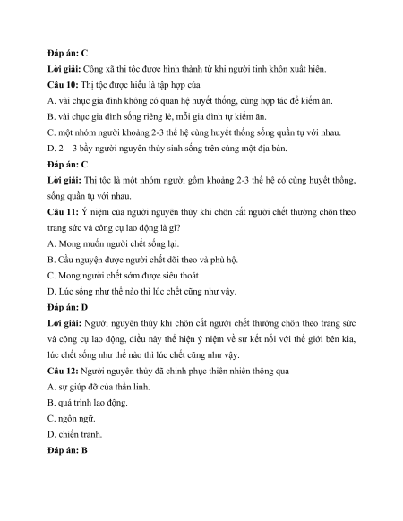 Trắc nghiệm Lịch Sử 6 có đúng sai (sách mới)