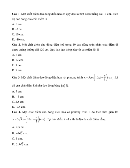 Các dạng bài tập Vật lí 11 (có lời giải)