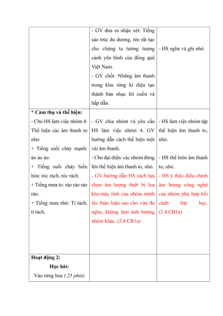 Giáo án Âm nhạc lớp 1 (sách mới) | Giáo án Âm nhạc lớp 1