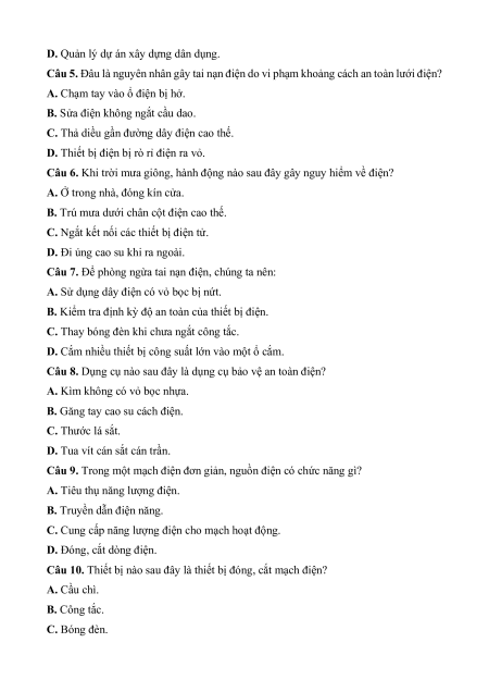 Đề thi Công nghệ 8 giữa kì 2 có lời giải (sách mới)
