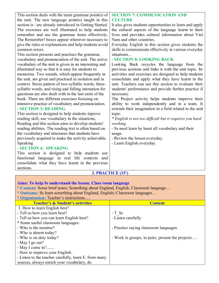 Giáo án Tiếng Anh 10 Global success (năng lực số)