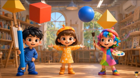 Video AI khởi động Mĩ thuật lớp 5