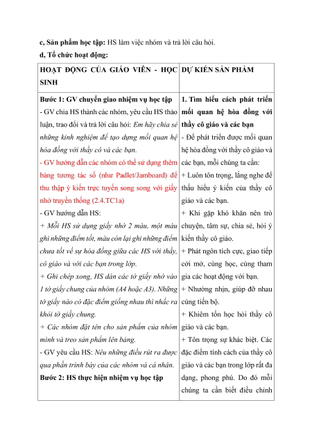 Giáo án HĐTN 7 Kết nối tri thức (năng lực số)