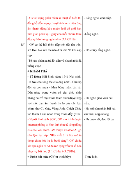 Giáo án Âm nhạc lớp 2 (sách mới) | Giáo án Âm nhạc lớp 2