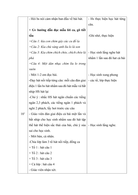 Giáo án Âm nhạc lớp 2 (sách mới) | Giáo án Âm nhạc lớp 2