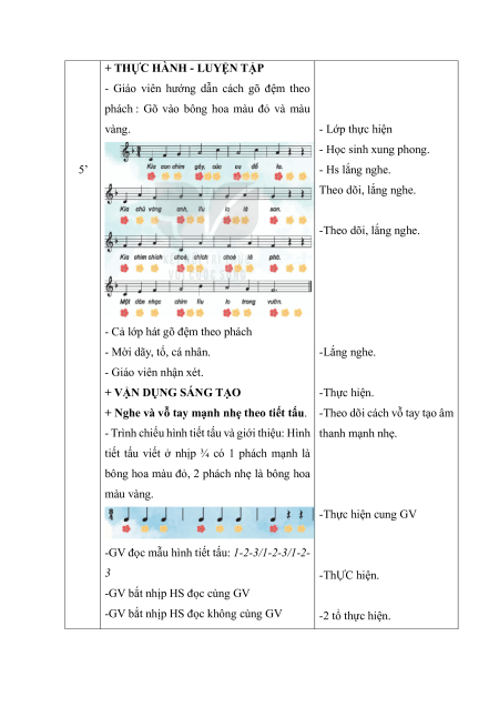 Giáo án Âm nhạc lớp 2 (sách mới) | Giáo án Âm nhạc lớp 2