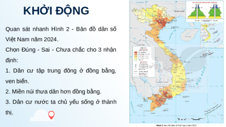 Giáo án Powerpoint Bài 2 Địa lí 9 Kết nối tri thức: Phân bố dân cư và các loại hình quần cư