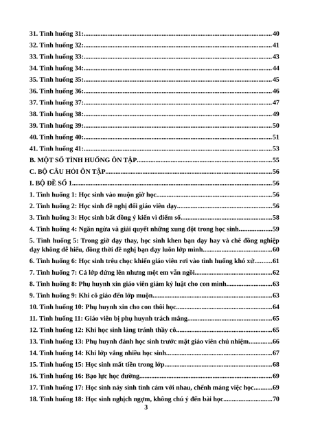 (Ôn thi Viên chức THCS) Tình huống Sư phạm