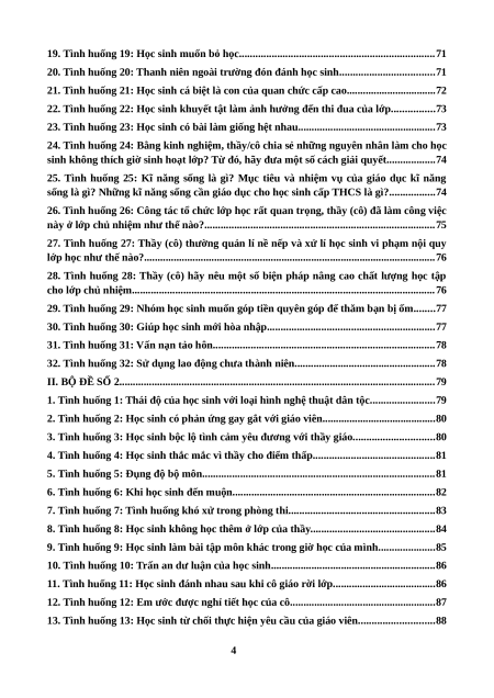 (Ôn thi Viên chức THCS) Tình huống Sư phạm