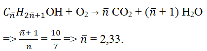 Đốt cháy hỗn hợp gồm 2 ancol đơn chức kế tiếp nhau trong dãy đồng đẳng thu được CO2 (ảnh 2)