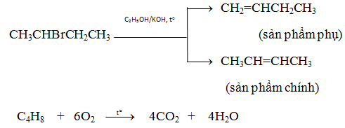 Đun nóng 27,40 gam CH3CHBrCH2CH3 với KOH dư trong C2H5OH (ảnh 1)