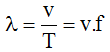 Mối liên hệ giữa bước sóng lambda vận tốc truyền sóng v chu kì T và tần số f của một sóng cơ là (ảnh 4)