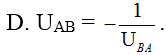 Mối liên hệ giữa hiệu điện thế UAB và hiệu điện thế UBA là (ảnh 4)