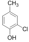 Chất sau đây có tên gọi là gì? A. 2-clo-4-metyl phenol (ảnh 1)
