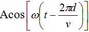 Tại mối cung cấp O, phương trình xấp xỉ của sóng là u = acos(omega t) gọi là bước sóng, v là vận tốc truyền sóng. (ảnh 4)