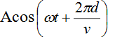 Tại mối cung cấp O, phương trình giao động của sóng là u = acos(omega t) gọi là bước sóng, v là vận tốc truyền sóng. (ảnh 5)