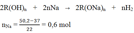 Cho 37 gam hỗn hợp X gồm etanol, etilenglicol và glixerol phản ứng vừa đủ (ảnh 1)