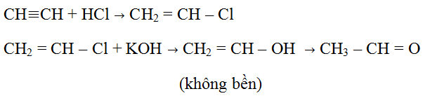 Cho các phản ứng sau đây Vậy Y là CH3CHO, CH2CHCO, CH2OH-CH2OH (ảnh 1)