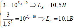 Trong môi trường đẳng hướng và không hấp thụ âm, có 3 điểm thẳng hàng (ảnh 3)