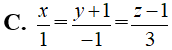 Trong không gian toạ độ Oxyz, cho hai điểm A(0;1;-1) và B(1;0;2). Đường thẳng AB (ảnh 4)