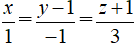 Trong không gian toạ độ Oxyz, cho hai điểm A(0;1;-1) và B(1;0;2). Đường thẳng AB (ảnh 1)
