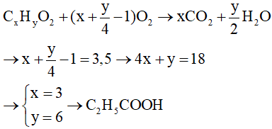 Để đốt cháy hoàn toàn 1 mol axit cacboxylic đơn chức X cần đủ 3,5 mol O2 (ảnh 1)