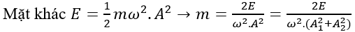 Một vật nhỏ có chuyển động là tổng hợp của hai dao động điều hòa (ảnh 2)