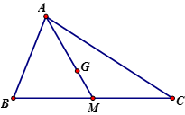 Cho tam giác ABC với trung tuyến AM và trọng tâm G. Khi đó vecto GA = (ảnh 1)