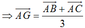 Nếu G là trọng tâm tam giác ABC thì đẳng thức nào sau đây đúng? (ảnh 3)