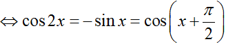 Giải phương trình y’ = 0 trong trường hợp sau: y = sin2x – 2cosx (ảnh 1)