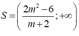 Điều kiện của m để bất phương trình (m+ 2) x > 2m^2 - 6 (ảnh 2)