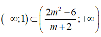 Điều kiện của m để bất phương trình (m+ 2) x > 2m^2 - 6 (ảnh 3)
