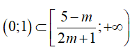 Điều kiện của m để bất phương trình (2m+1) x+ m-5 lớn hơn hoặc bằng 0 nghiệm đúng (ảnh 3)