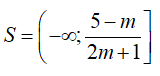 Điều kiện của m để bất phương trình (2m+1) x+ m-5 lớn hơn hoặc bằng 0 nghiệm đúng (ảnh 6)