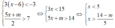 Tìm tất cả các giá trị thực của tham số m để hệ bất phương trình có nghiệm (ảnh 1)