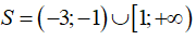 Tập nghiệm của bất phương trình f(x) = (x - 1)/(x^2 + 4x + 3) nhỏ hơn hoặc bằng 0 (ảnh 5)