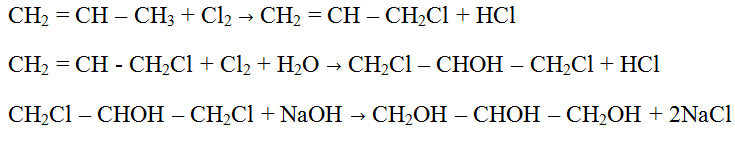 Cho sơ đồ phản ứng sau Vậy X, Y, Z là 2-clopropen; 1,3-điclopropan-2-ol, glixerol (ảnh 1)