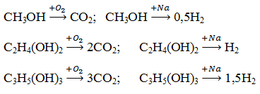 Cho hỗn hợp X gồm ancol metylic, etylen glycol và glixerol. Đốt cháy hoàn toàn m (ảnh 1)