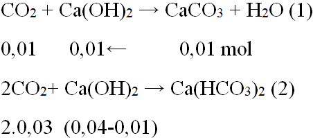 Cho 10 lít (đktc) hỗn hợp khí gồm N2 và CO2 tác dụng với 2 lít dung dịch (ảnh 1)