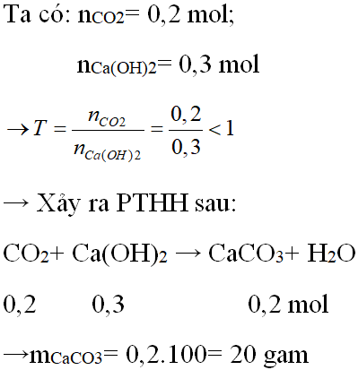 Xác định khối lượng kết tủa thu được khi dẫn từ từ 4,48 lít khí CO2 (đktc) (ảnh 1)